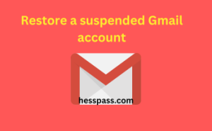 Restore a suspended Gmail account